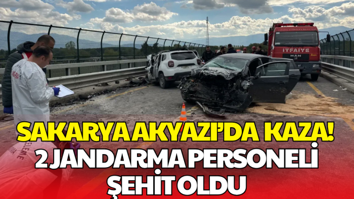 Sakarya’da Jandarma Aracıyla Otomobil Çarpıştı: 2 Şehit, 2 Yaralı
